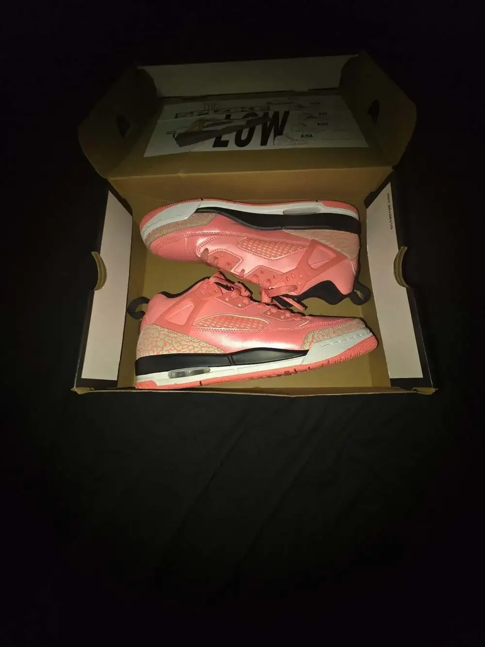 Jordan Spizike Low Big Kids' Shoes Pink Gaze